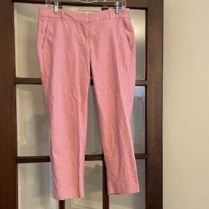 J.Crew Cropped Pink Pants, Size 6